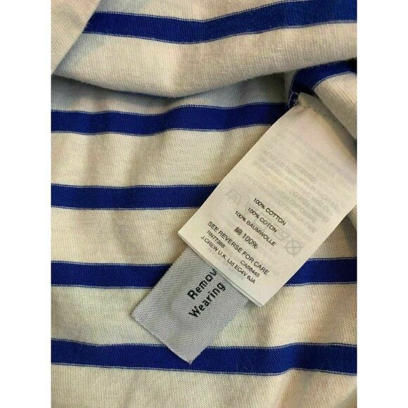J Crew Striped Lace Short Sleeve t shirt - Picture 6 of 7